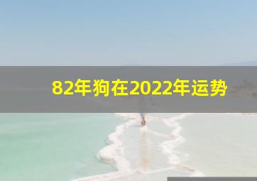 82年狗在2022年运势