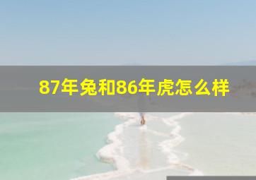 87年兔和86年虎怎么样