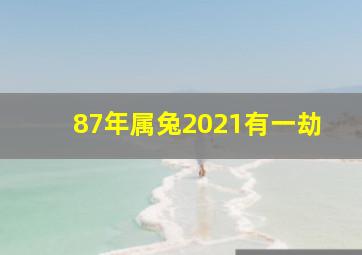 87年属兔2021有一劫