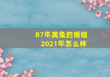 87年属兔的婚姻2021年怎么样