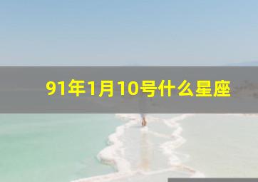 91年1月10号什么星座