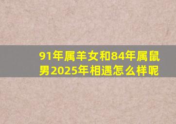 91年属羊女和84年属鼠男2025年相遇怎么样呢