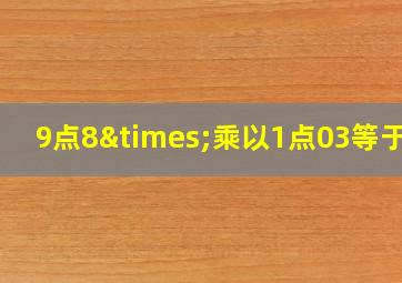 9点8×乘以1点03等于几