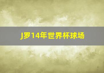 J罗14年世界杯球场