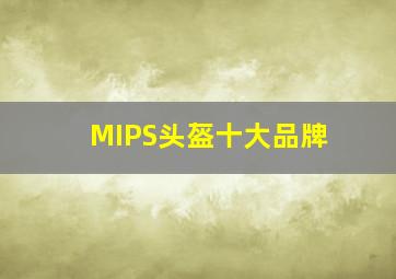 MIPS头盔十大品牌