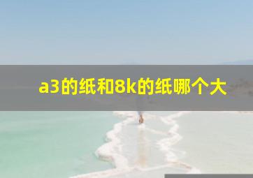 a3的纸和8k的纸哪个大