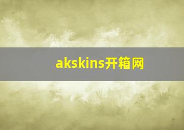 akskins开箱网