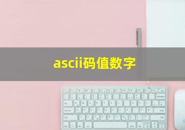 ascii码值数字