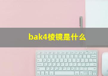 bak4棱镜是什么