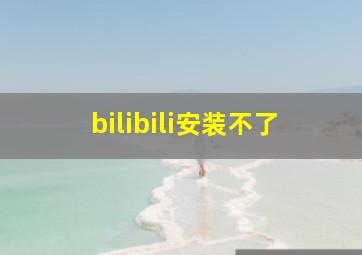 bilibili安装不了