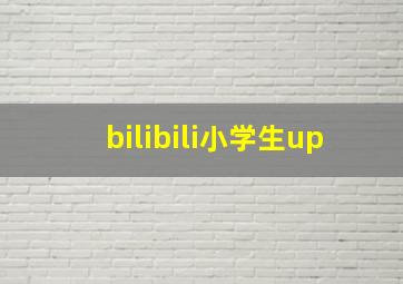 bilibili小学生up