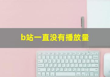 b站一直没有播放量