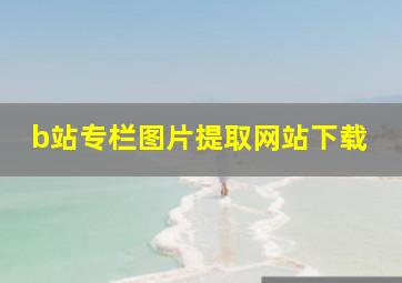 b站专栏图片提取网站下载