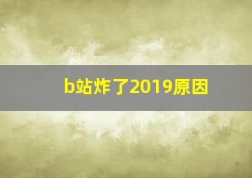 b站炸了2019原因