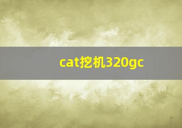 cat挖机320gc