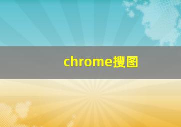 chrome搜图