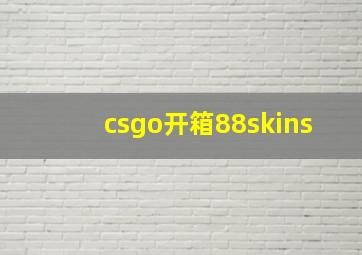 csgo开箱88skins