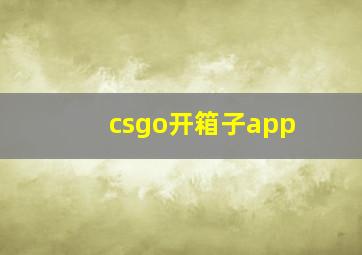 csgo开箱子app