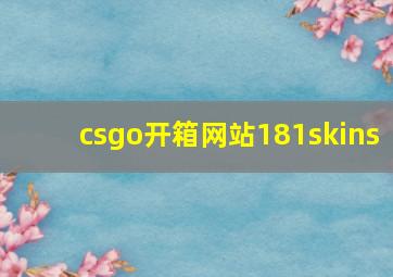 csgo开箱网站181skins