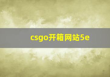 csgo开箱网站5e