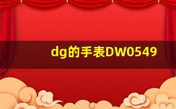 dg的手表DW0549