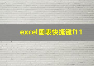 excel图表快捷键f11