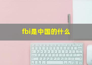 fbi是中国的什么