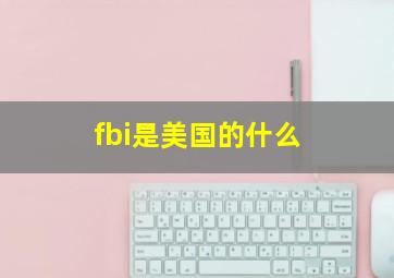 fbi是美国的什么