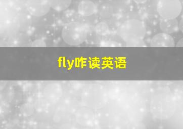 fly咋读英语