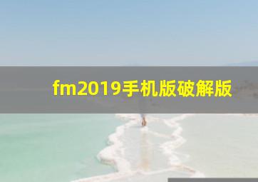 fm2019手机版破解版