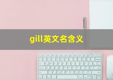 gill英文名含义