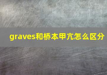 graves和桥本甲亢怎么区分