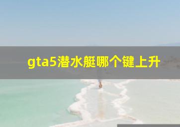 gta5潜水艇哪个键上升