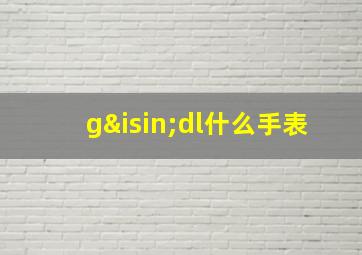 g∈dl什么手表