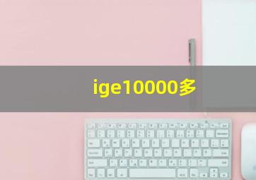 ige10000多