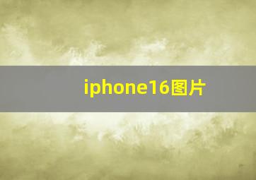 iphone16图片