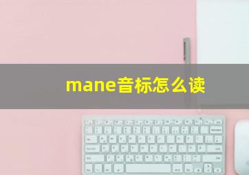 mane音标怎么读