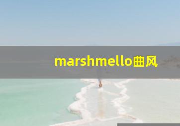 marshmello曲风