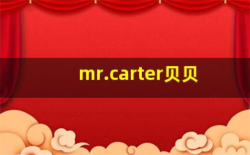 mr.carter贝贝