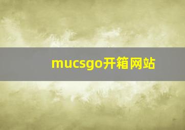 mucsgo开箱网站