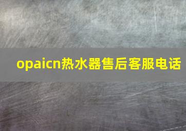 opaicn热水器售后客服电话