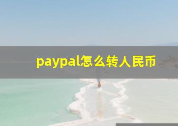 paypal怎么转人民币