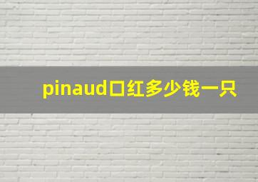 pinaud口红多少钱一只