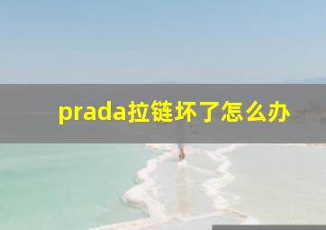 prada拉链坏了怎么办