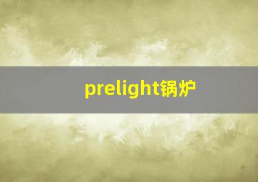 prelight锅炉