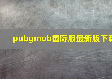 pubgmob国际服最新版下载