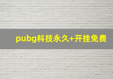 pubg科技永久+开挂免费