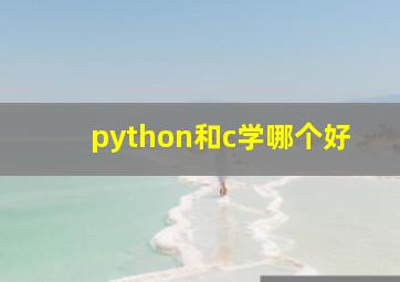 python和c学哪个好