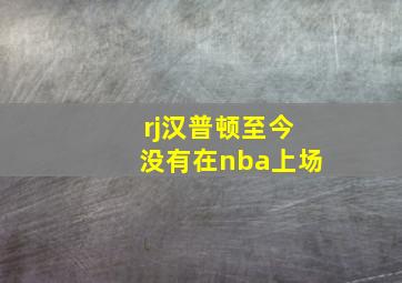 rj汉普顿至今没有在nba上场