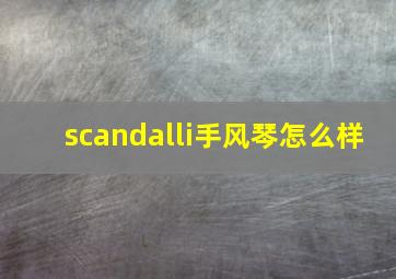 scandalli手风琴怎么样